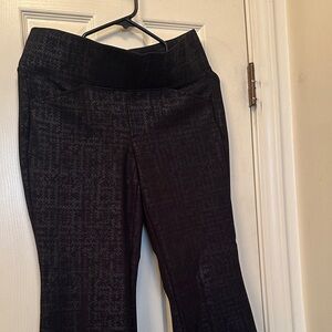 Torrid Black Patterned Boot Cut Pants